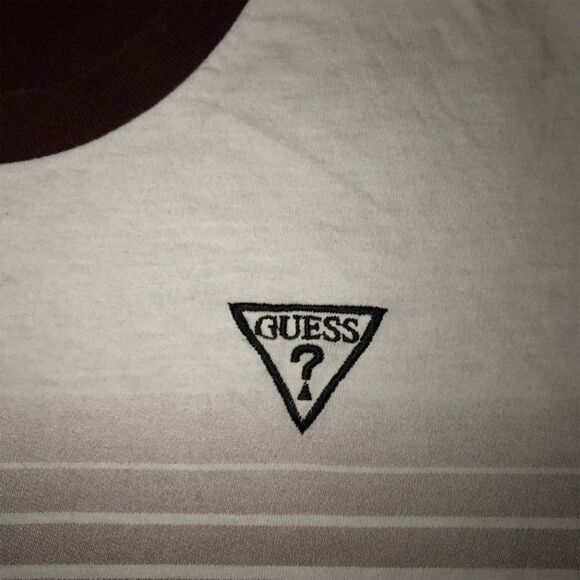 GUESS Men's XL Ombre Striped Crew Neck T-Shirt Multicolor Short Sleeve - Picture 2 of 4